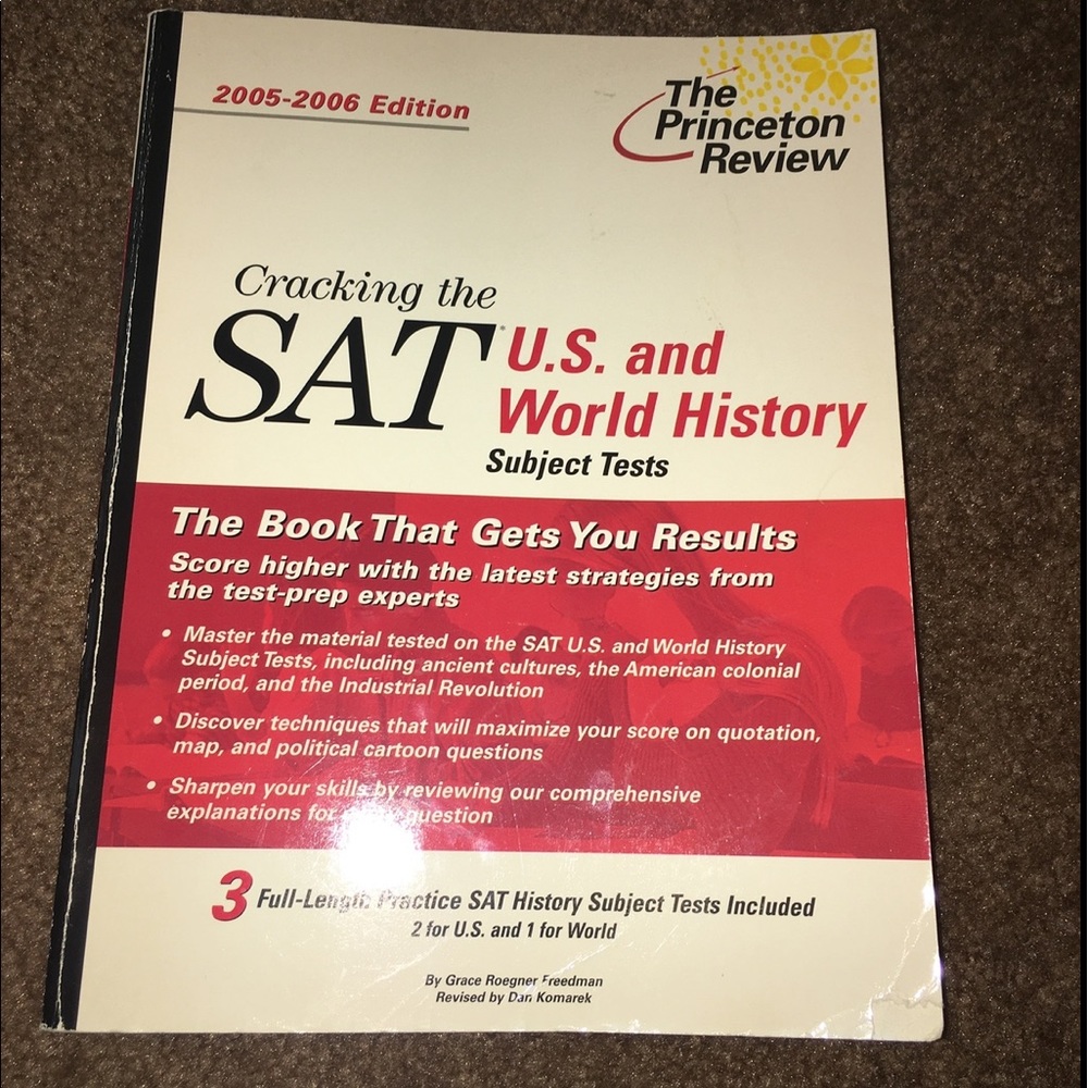 The princeton review SAT US and world history book 2005-2006 version